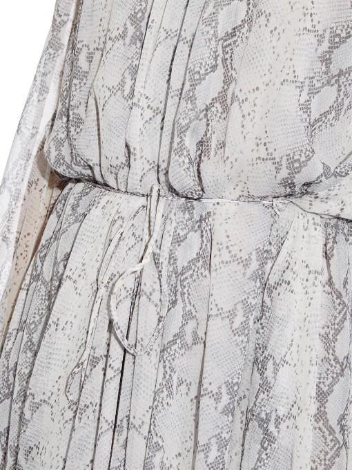 Zimmermann Silk Chiffon Dress Snake Print Size 8 photo 4