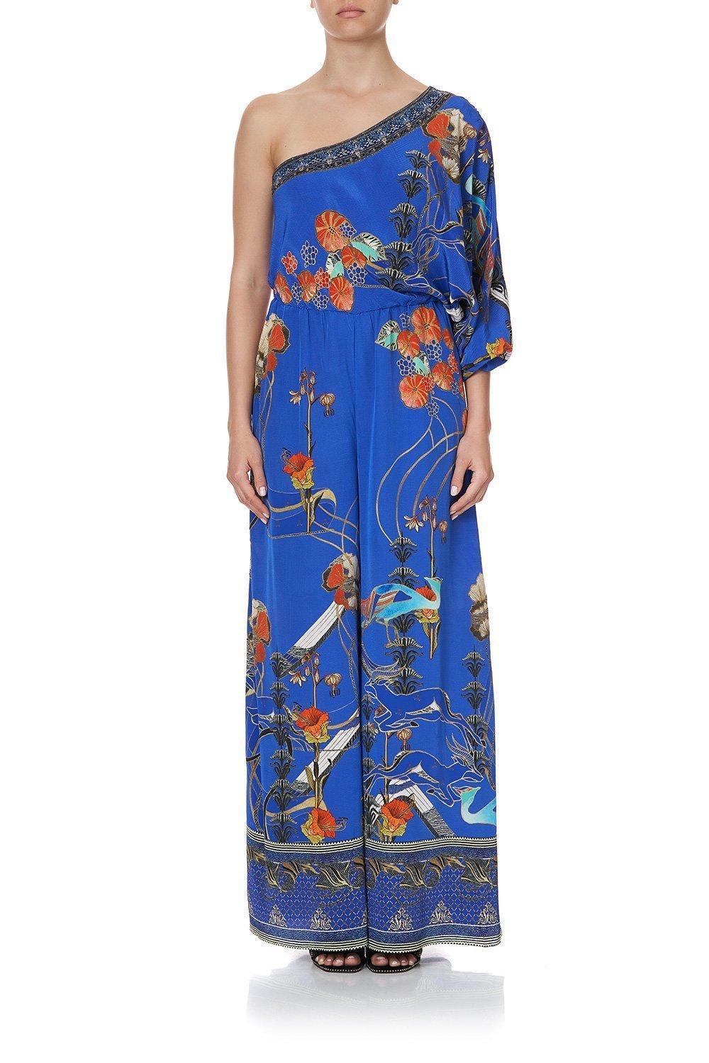 Camilla One Shoulder Flared Jumpsuit Tree of Life Size 10 photo 4