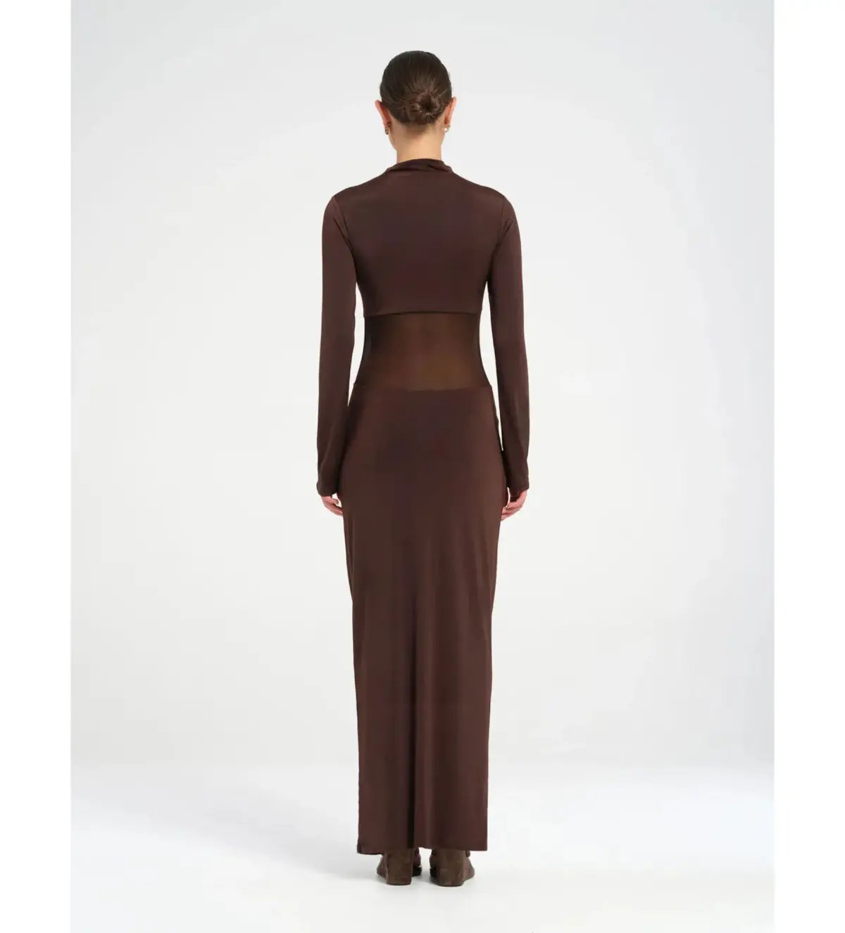 Benni Dora Maxi Dress in Chocolate Size 10 photo 3