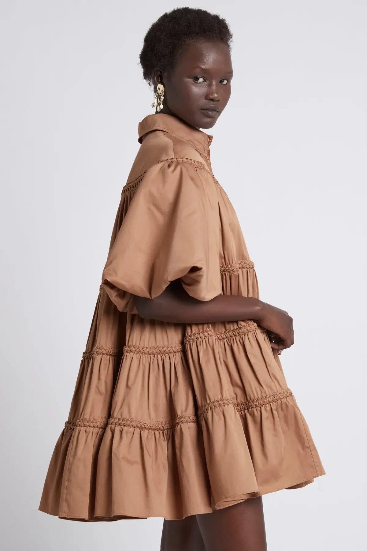 Aje Casablanca Mini Dress Brown Size 8 photo 2