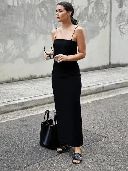 Dion Lee Column Dress Black Size 6 photo 2