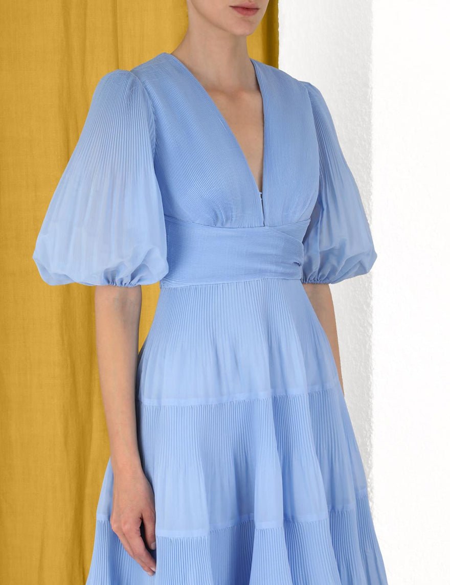 Zimmermann Pleated Midi Dress - Jacaranda photo 4