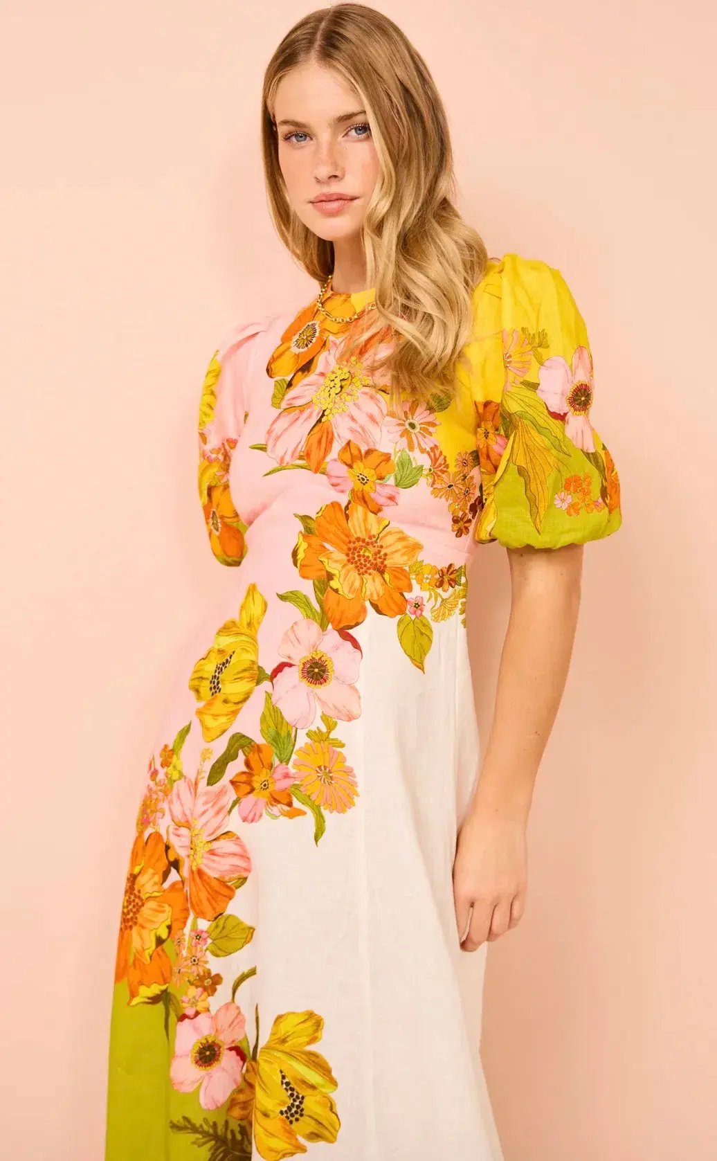 Alemais Silas Midi Dress Floral Size AU 16 photo 4