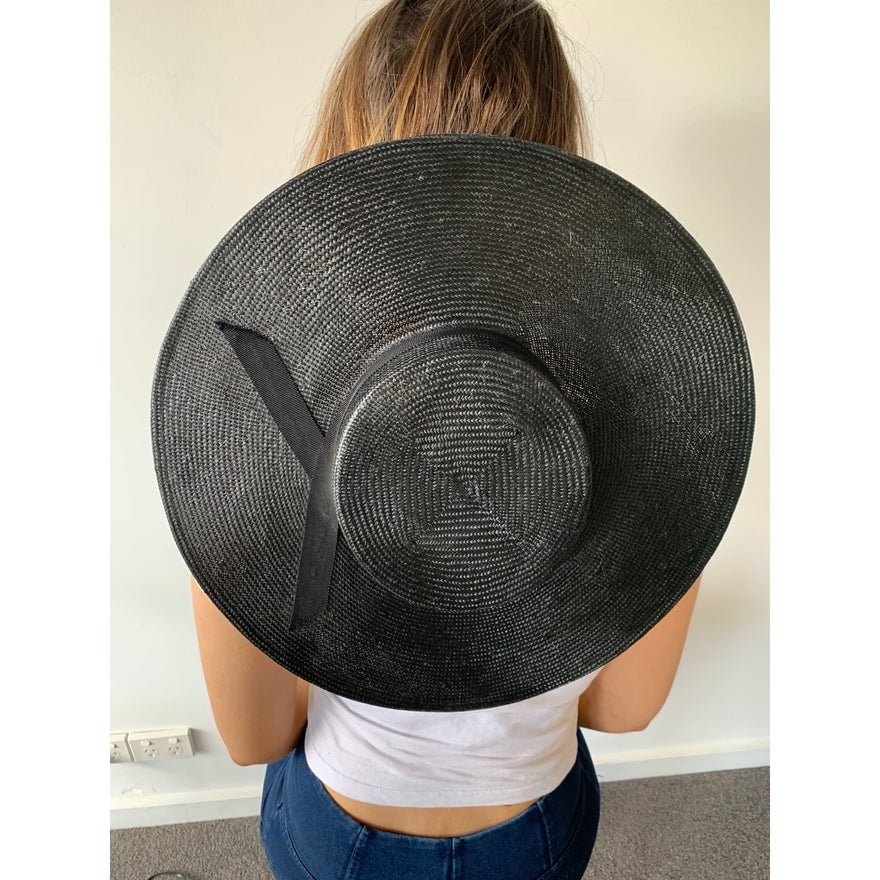 Murley & Co The Wide Brim Boater In Black photo 3
