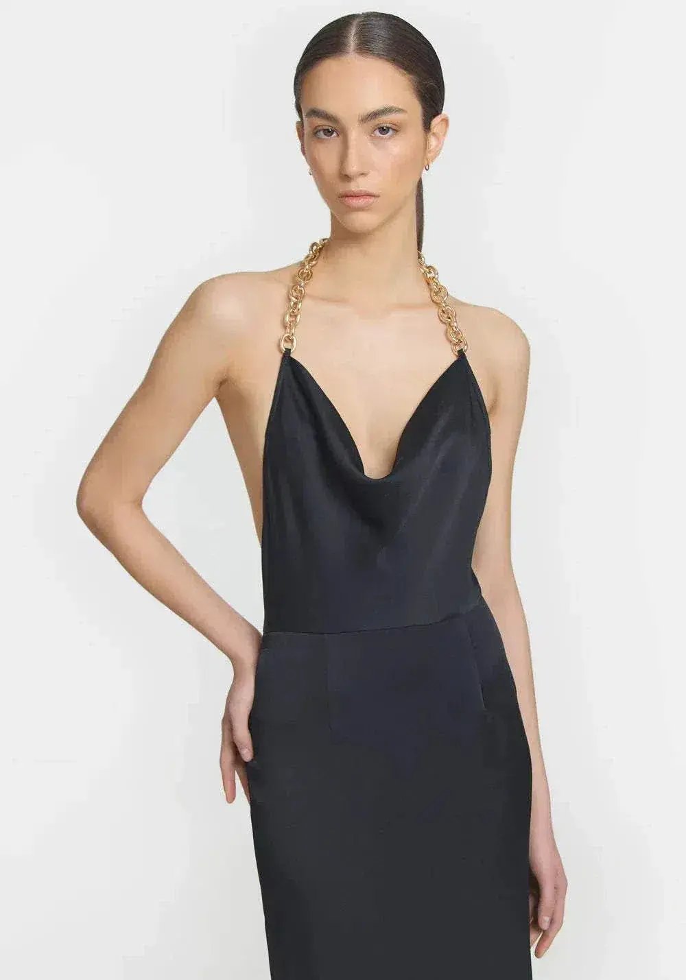 Viktoria and Woods Ageless Chain Dress in Black photo 4