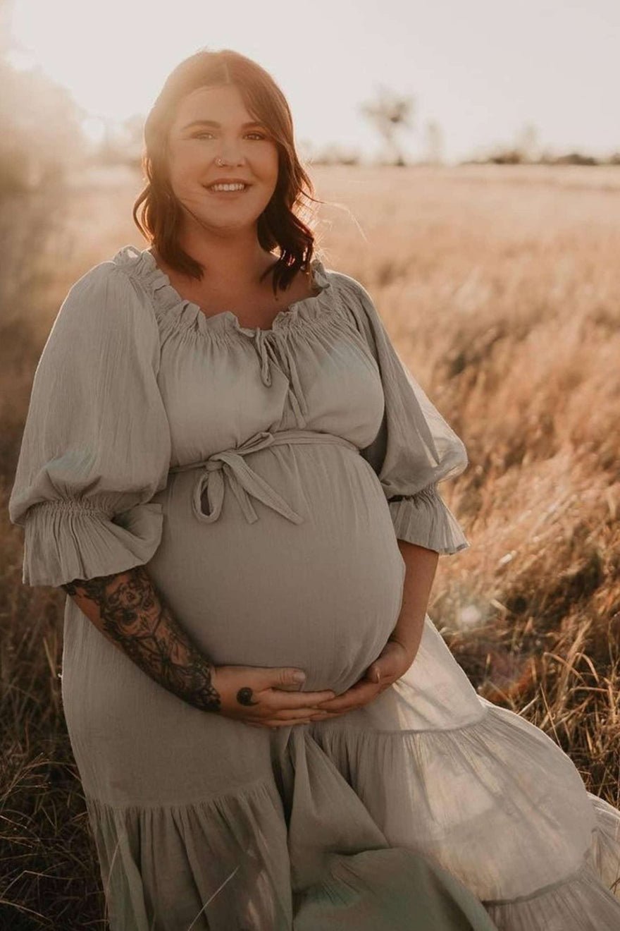Hazel & Folk Emmaline Maxi Gown - Sage photo 2