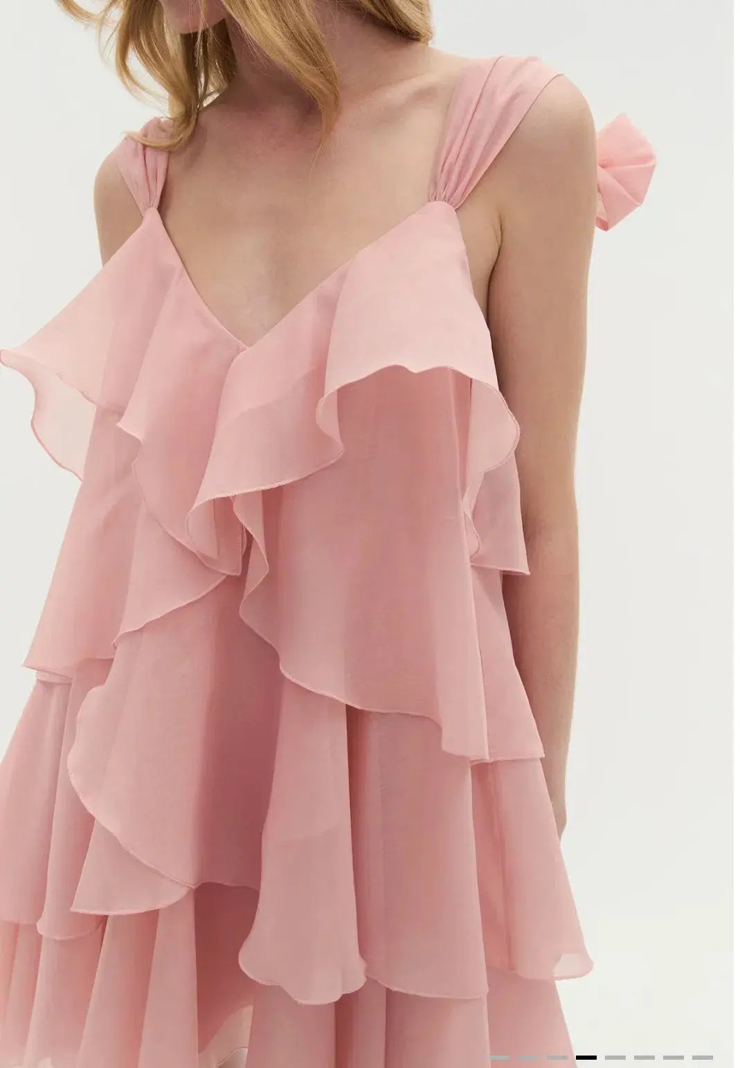 Aje Erin Mini Dress in muted rose photo 2