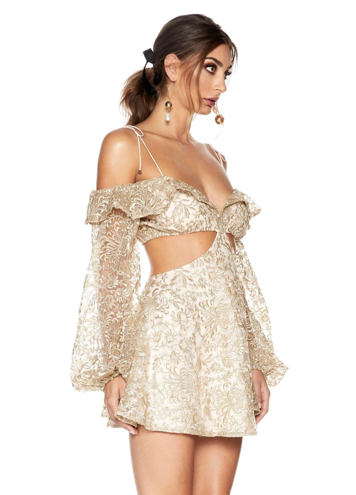 GOLDEN HOUR DRESS - GOLD photo 4