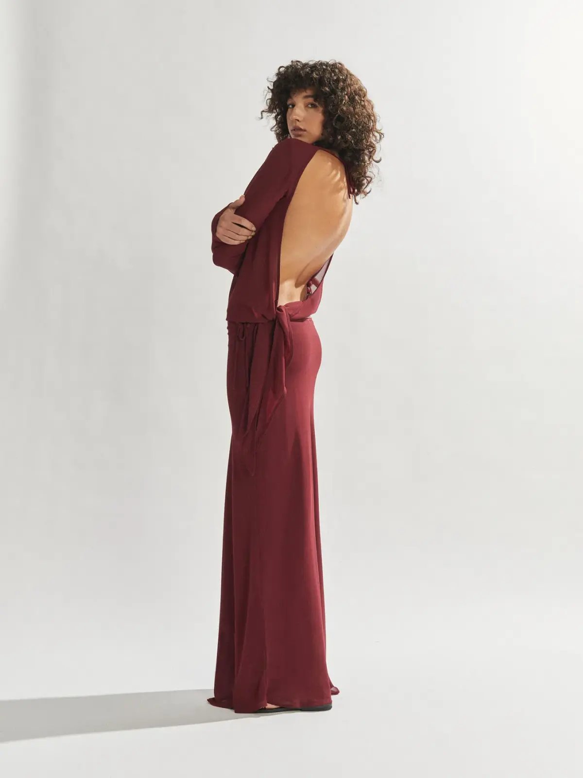 One Mile Maxine Set Burgundy Size 10 photo 3