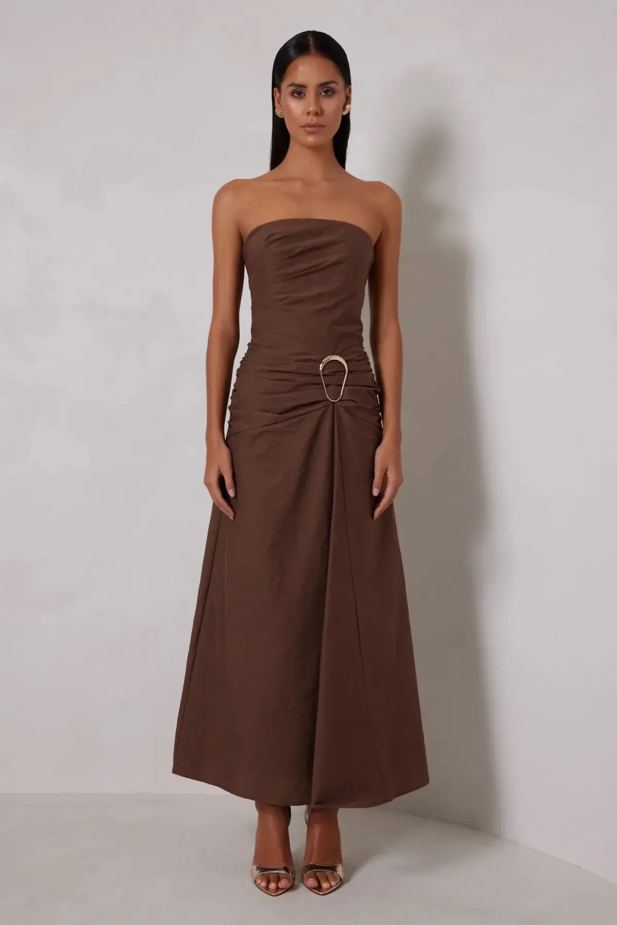 Elle Zeitoune Briella Maxi Chocolate Size 6 photo 5