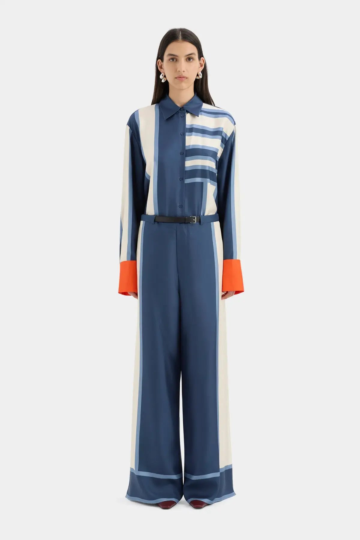 Sir The Label Dazed Shirt Size 0 / AU 6 and Belted Pant Size 2 / AU 10 in Studio Print photo 3