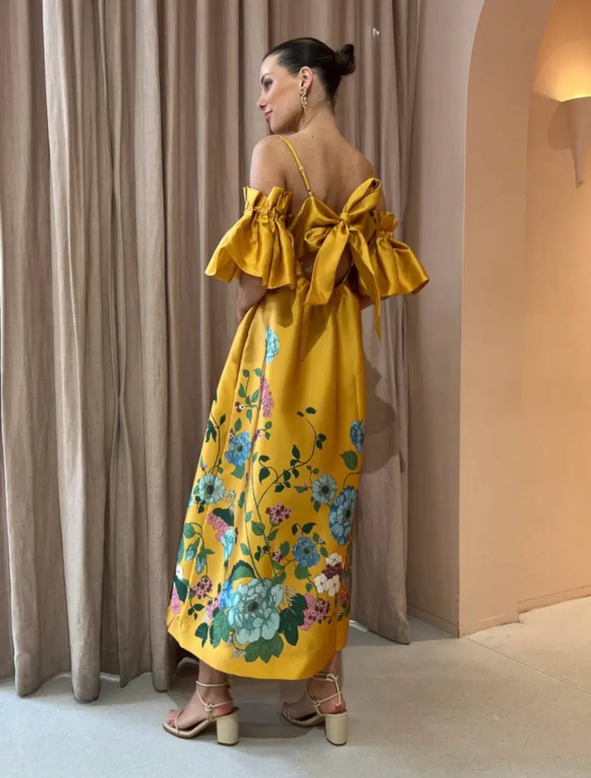 Alemais Dana Midi Dress Marigold Size 10 photo 2