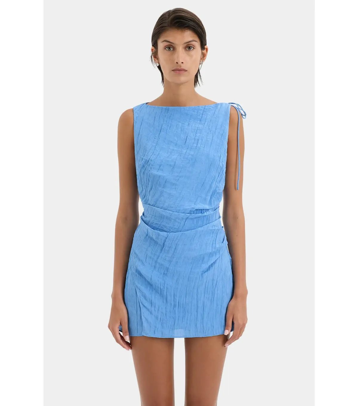 Sir The Label Ligera Mini Dress In Cornflower Size 3 / AU 12 photo 2