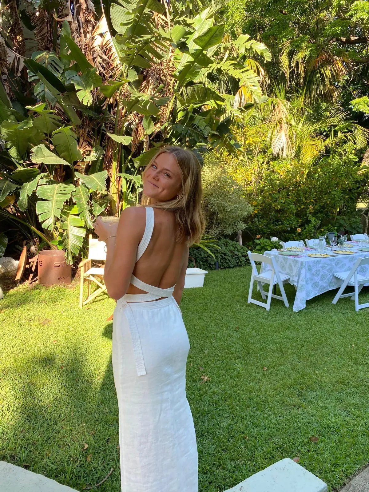 Ambrose Open Back Gown Ivory photo 5