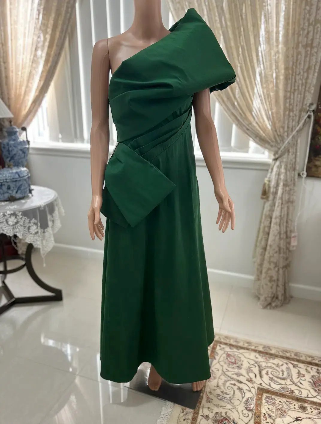 Rachel Gilbert Archer Dress Green Size 10/M photo 3