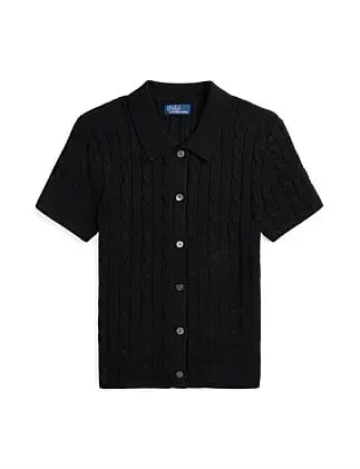 Ralph Lauren Cable-knit Polo Cardigan Black photo 5