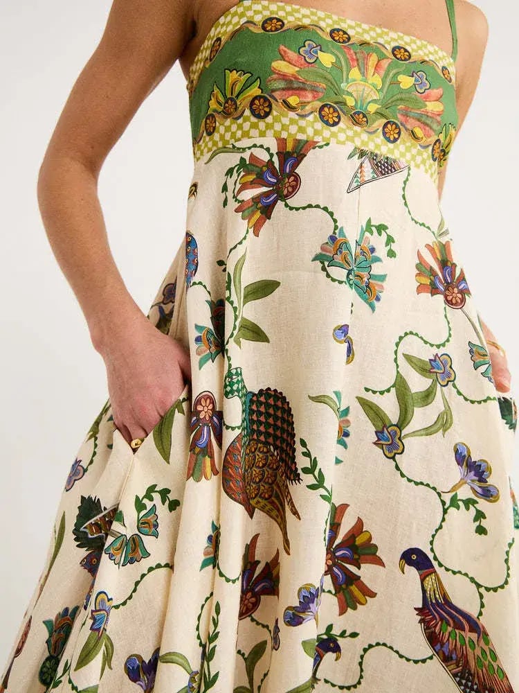 Alemais Birdie Sundress Print Size 16 photo 3