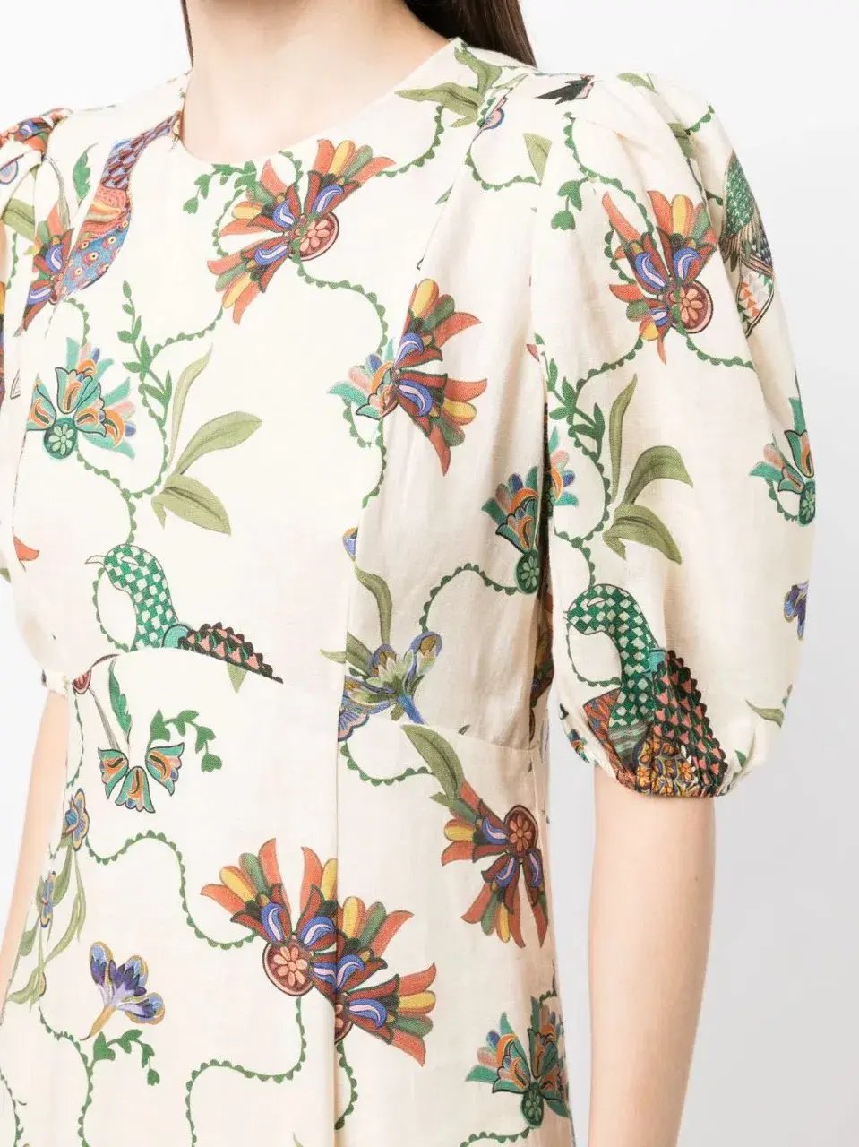 Alemais Birdie Midi Dress Print Size AU 10 photo 9