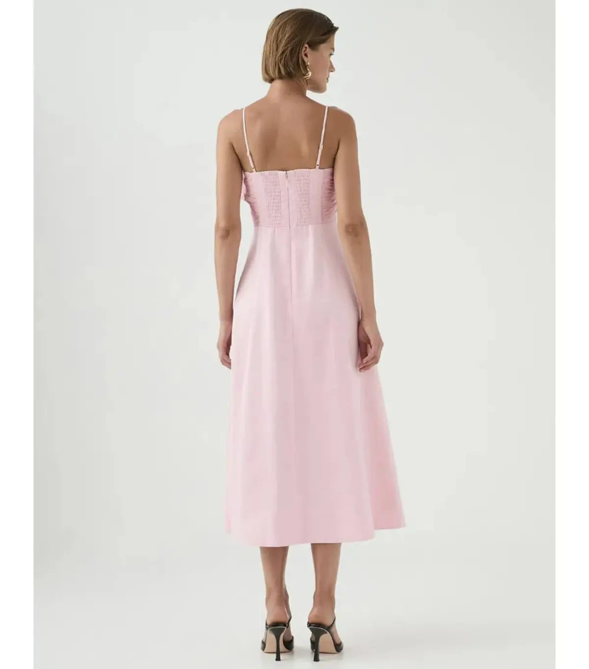 Aje Scarlett Midi Dress Cherry Blossom Size AU 10 photo 6