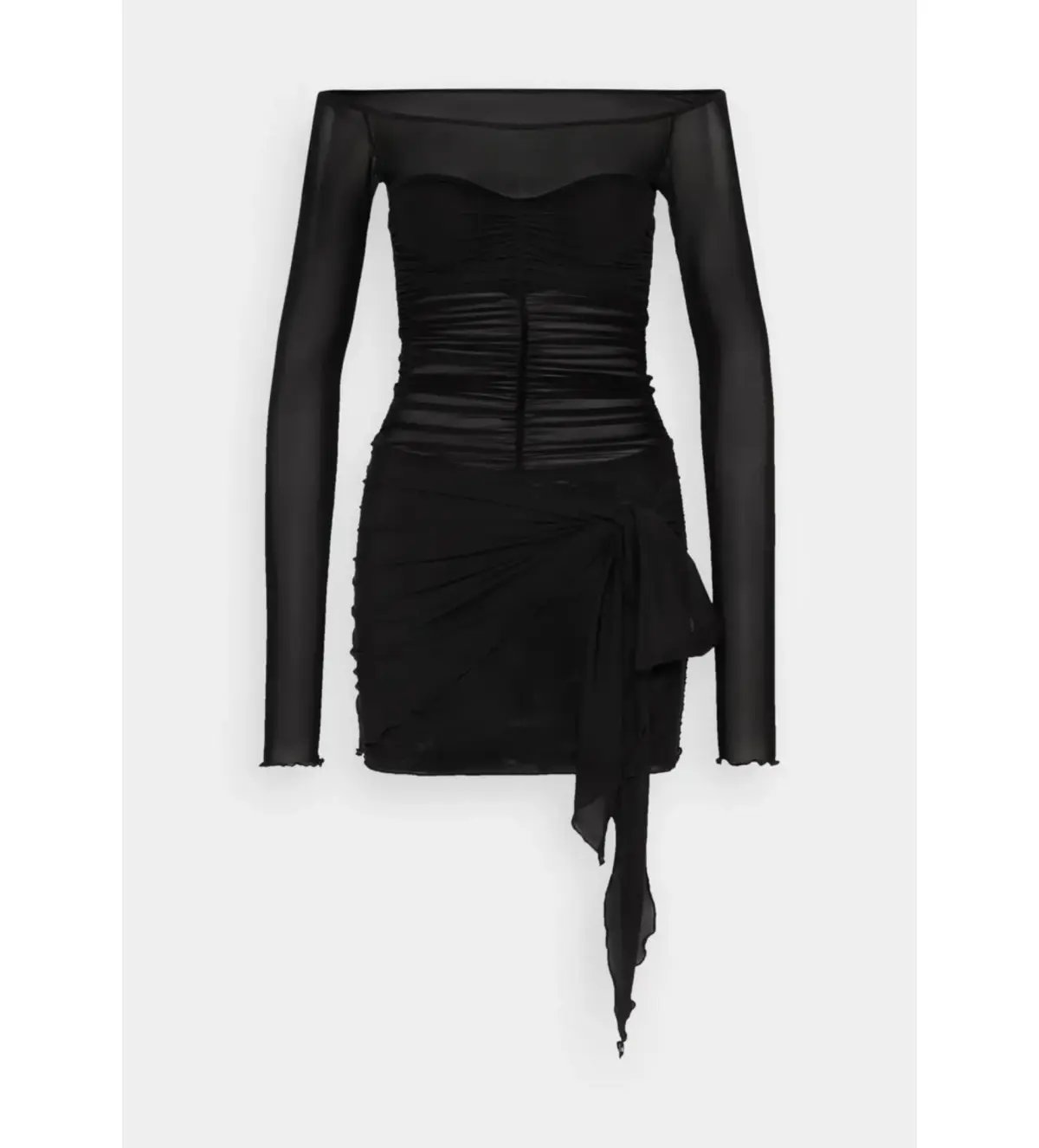 Bec & Bridge Marina Long Sleeve Mini Dress Black Size XS / AU 6 photo 6