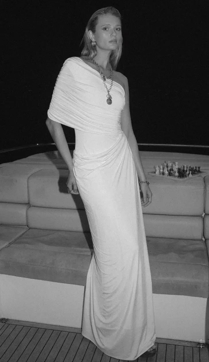 Arcina Ori Chantal Maxi Dress Luxe White Size S/AU 8 photo 2