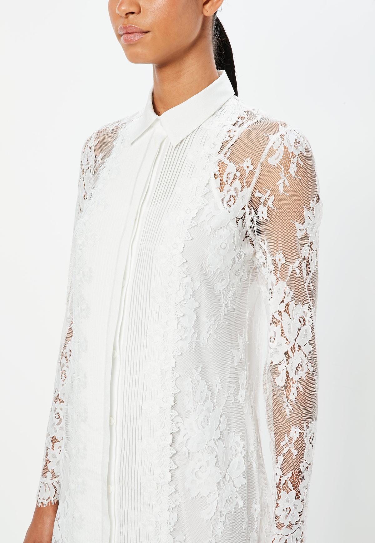 Peace & Love Lace Shirt Dress photo 3