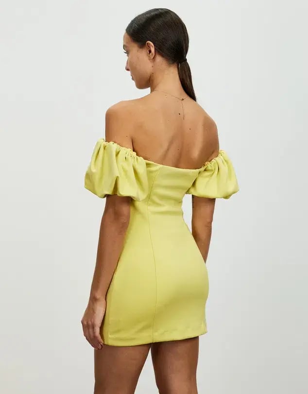 Lover Nicoletta Mini Dress Lemon Meringue Size 12 photo 3