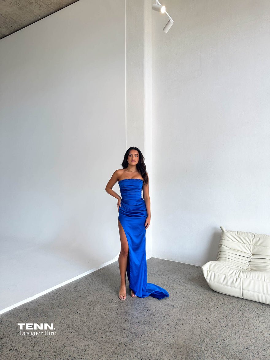 Lia Stublla Pierre Embellished gown - Cobalt blue photo 2
