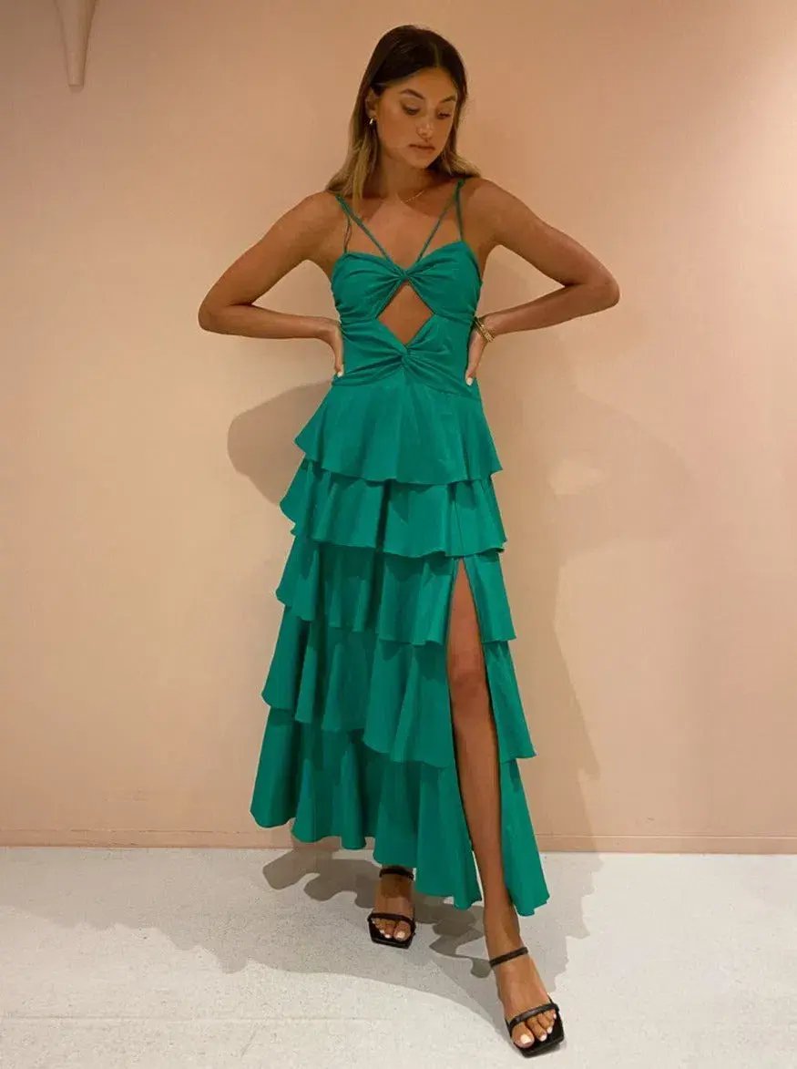 Issy Hope Floats Dress In Jade Green Size 12 photo 2