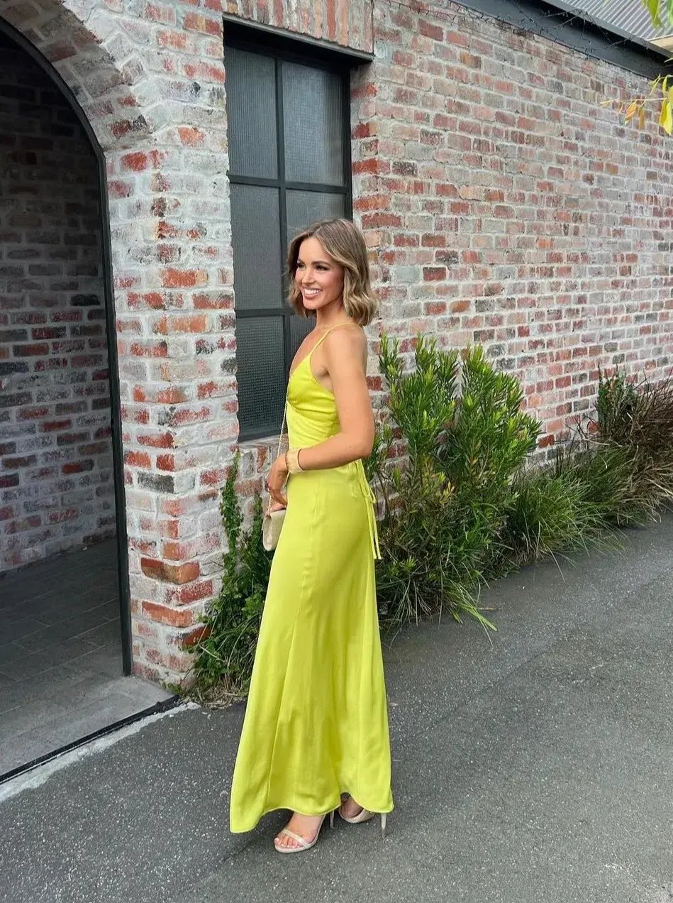 Manning Cartell Time to Shine Slip Dress Lime Size 6 photo 4