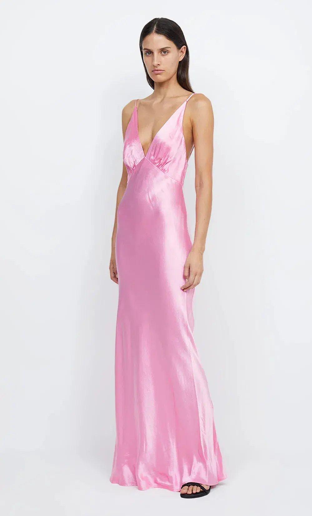Bec & Bridge Lorelai V Maxi Dress Candy Pink Size AU 8 photo 2