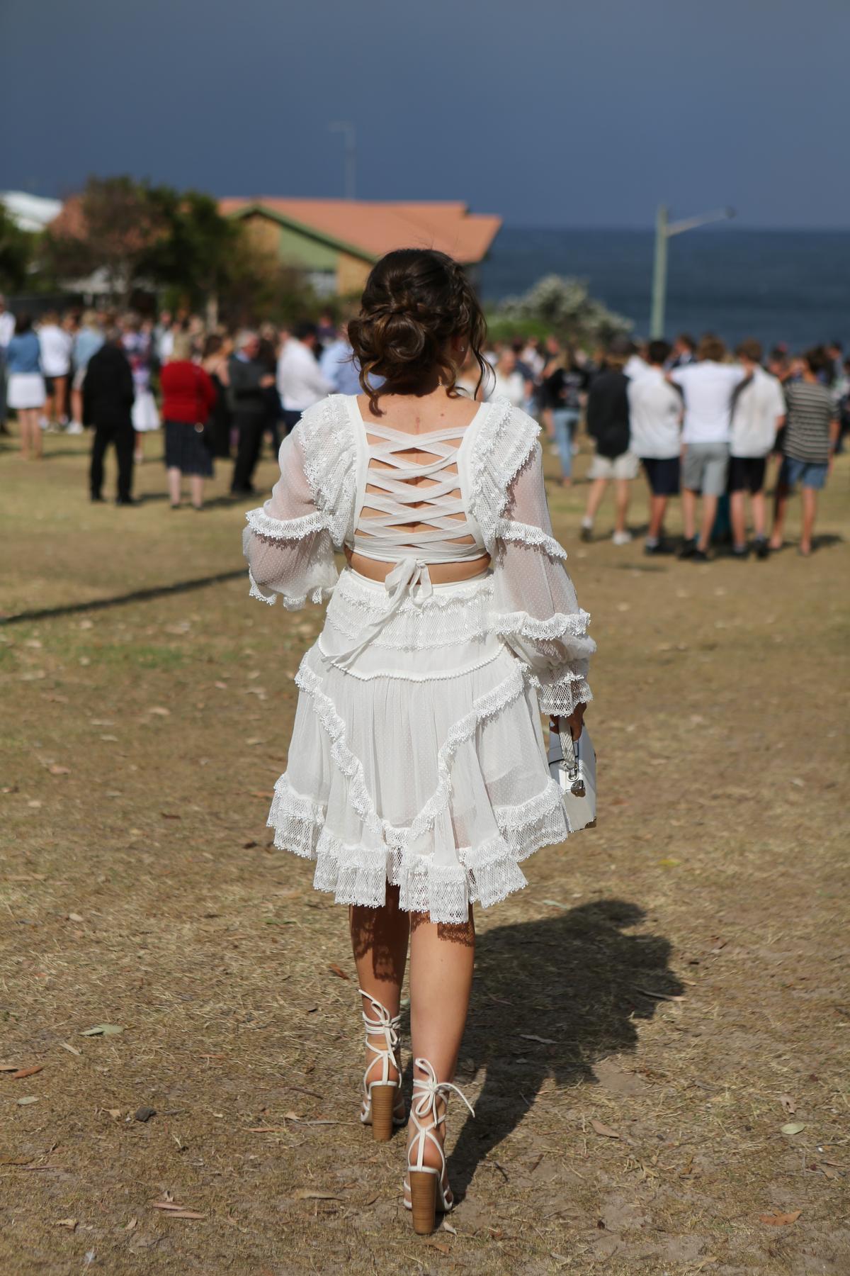 Zimmermann Suraya Cut Out Dress Ivory Size 8 photo 3