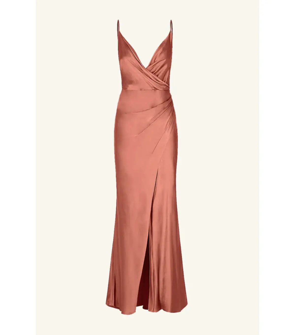 Shona Joy La Lune Cross Draped Maxi Dress in Terracotta Size AU 12 photo 6