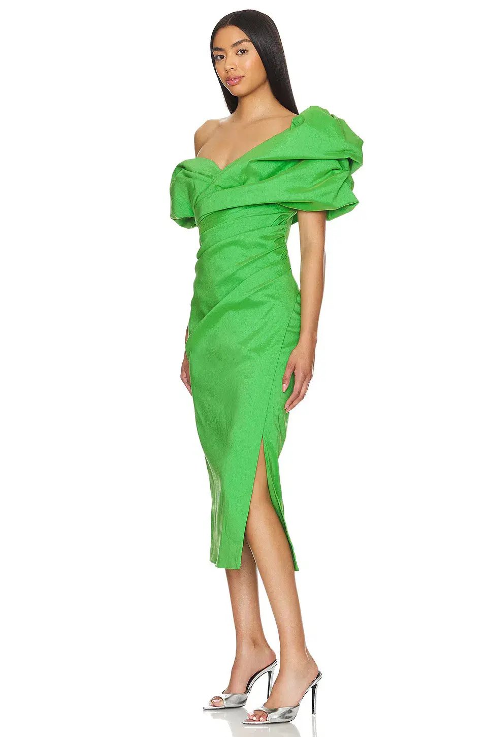 Rachel Gilbert Gia Midi Dress Green Size 3 / AU 12 photo 2
