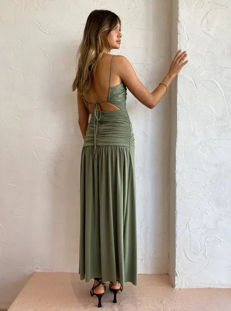 Bec and Bridge Vixen Maxi Dress in Olive Size 12 photo 9