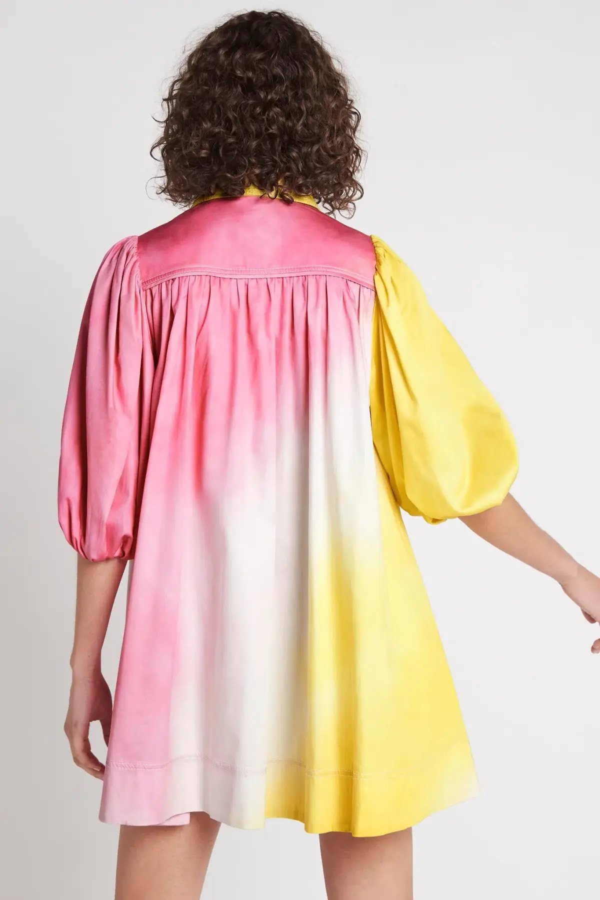 Aje Cloud Burst Smock Mini Dress Tie-Dye Size 8 photo 3
