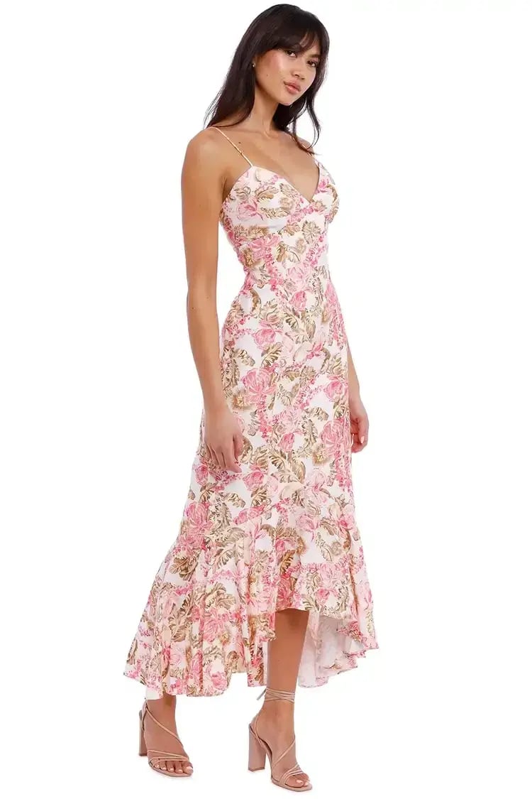 Significant Other Sangria Dress Floral Multi Print Size 10 photo 3