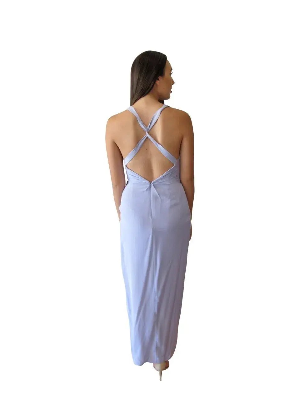 Zimmermann Silk Drape Dress Purple Size 6 photo 2