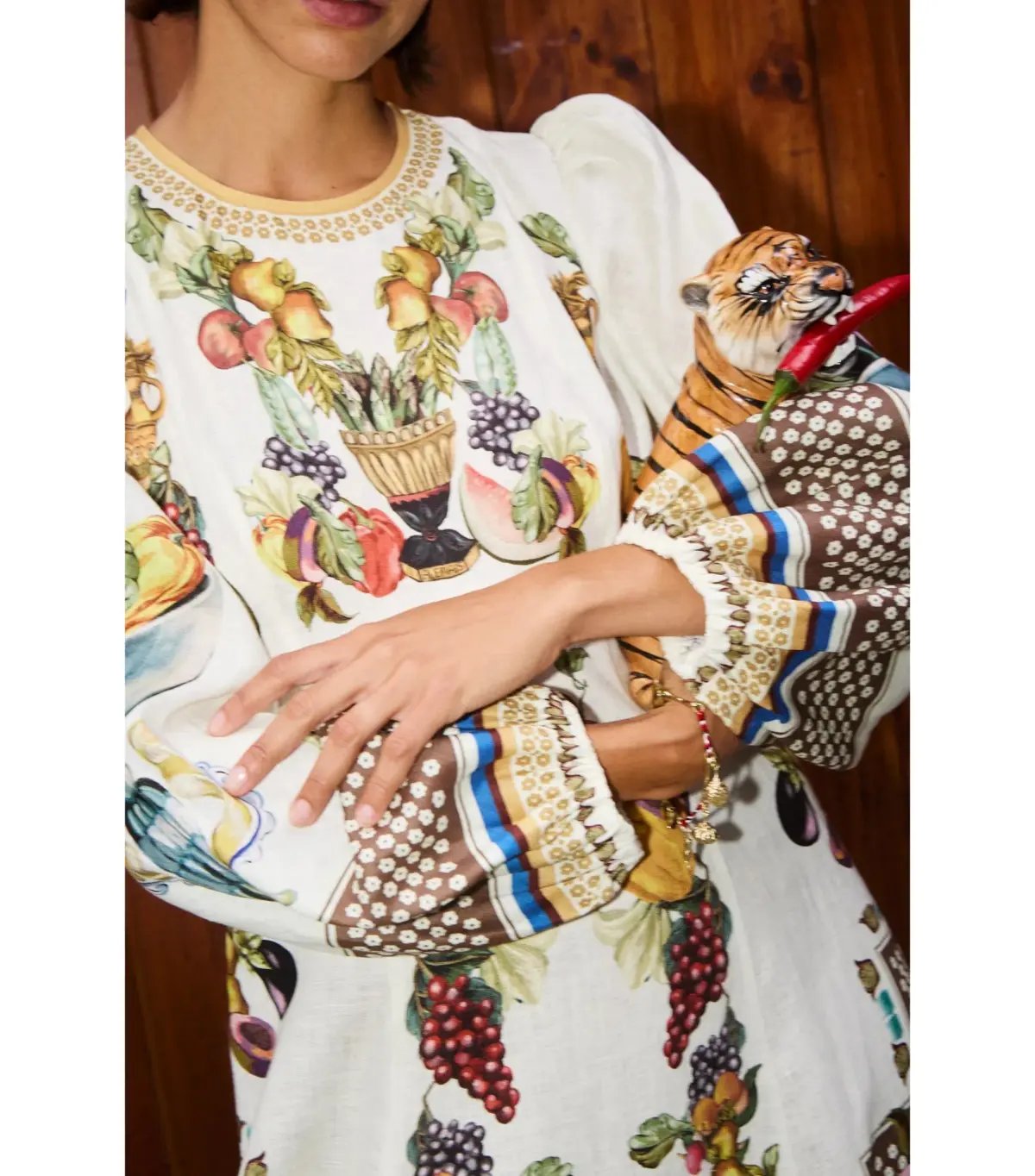 Alemais Mercado Midi Dress Print Size AU 10 photo 3