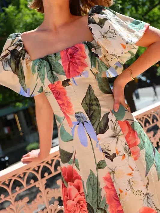 By Nicola Paradiso Maxi Dress in Primavera Print Size 14 photo 5