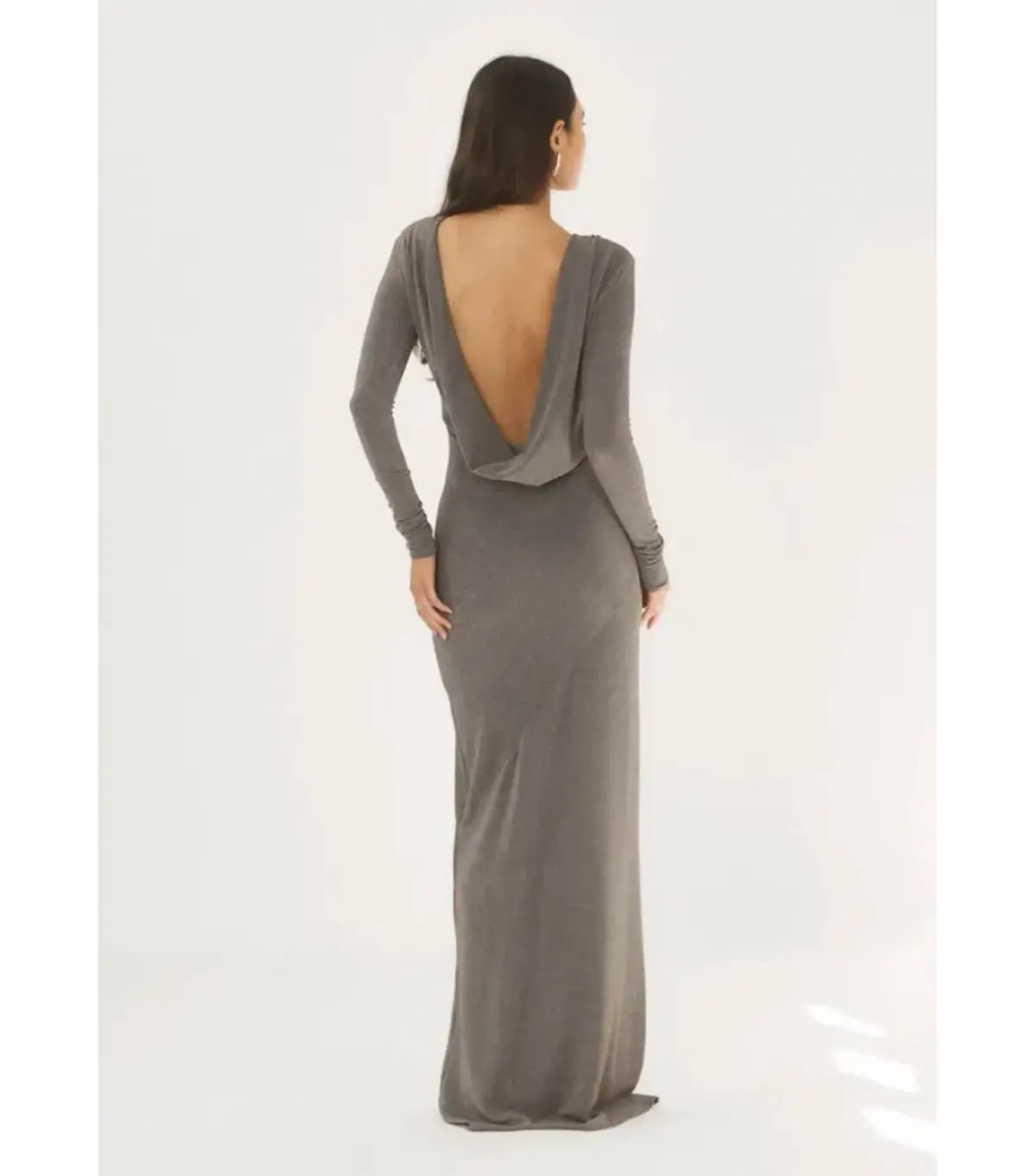 Arcina Ori Jen Maxi Dress Metallic Grey S / AU 8 photo 4