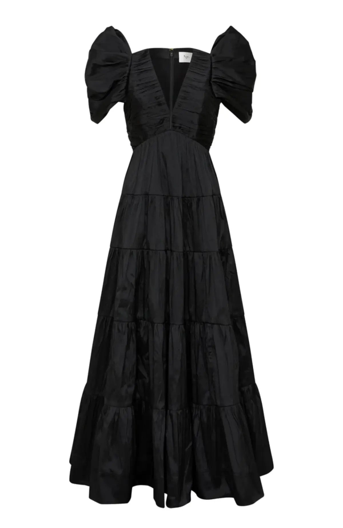 Aje Statuesque Tiered Gown Black Size 12 photo 5