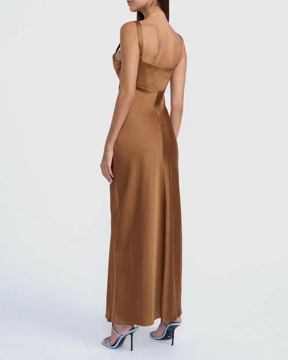 By Johnny Kristen Dress Coffee Size 8 photo 2