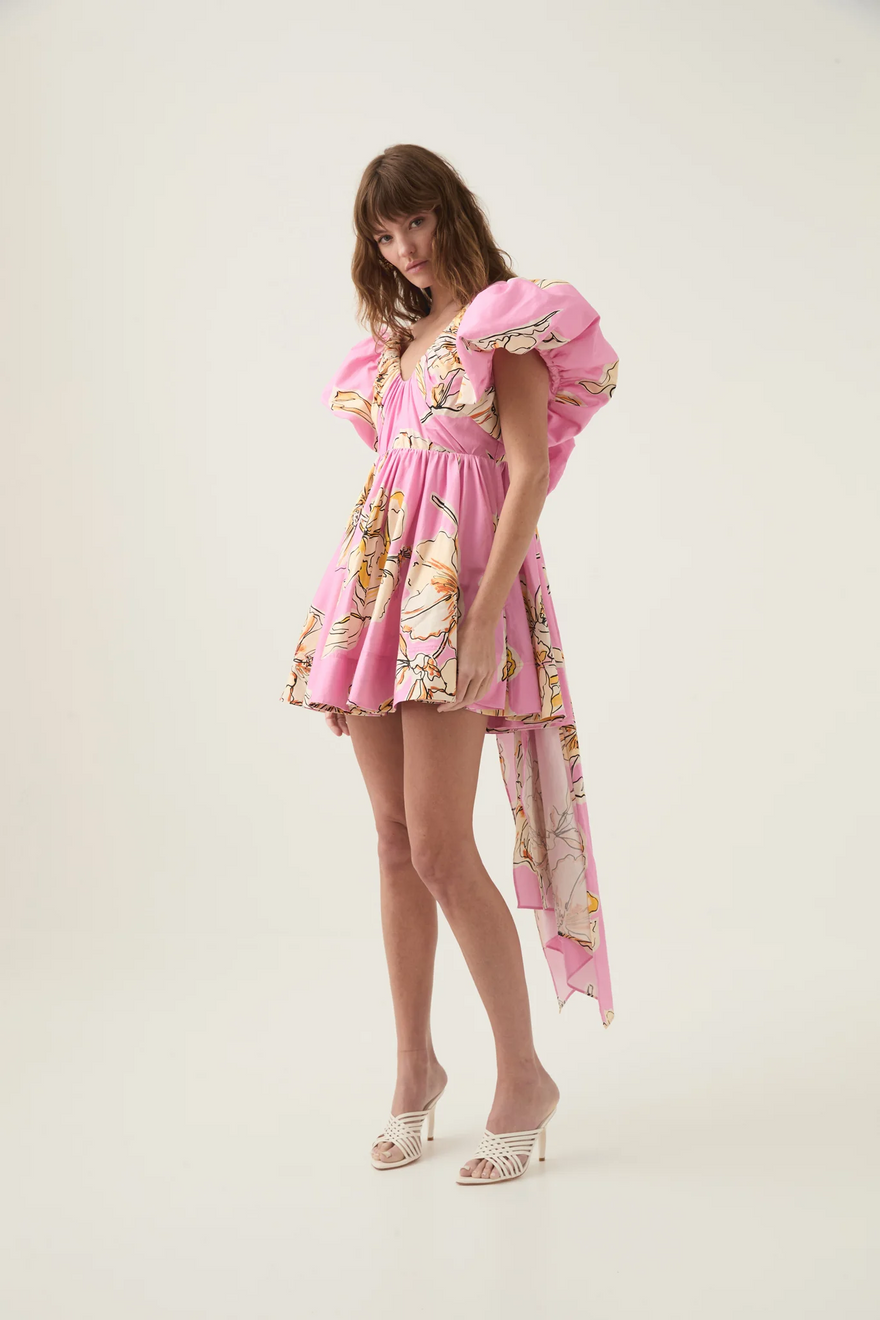 Aje Gretta Bow Back Mini Dress photo 3
