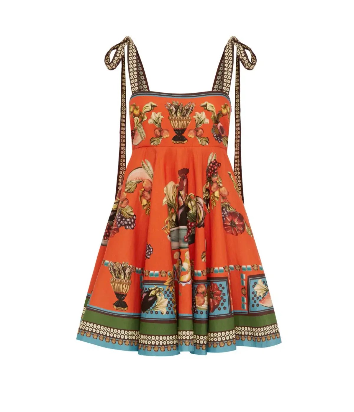 Alemais Rocco Mini Dress Orange Print Size 12 photo 4