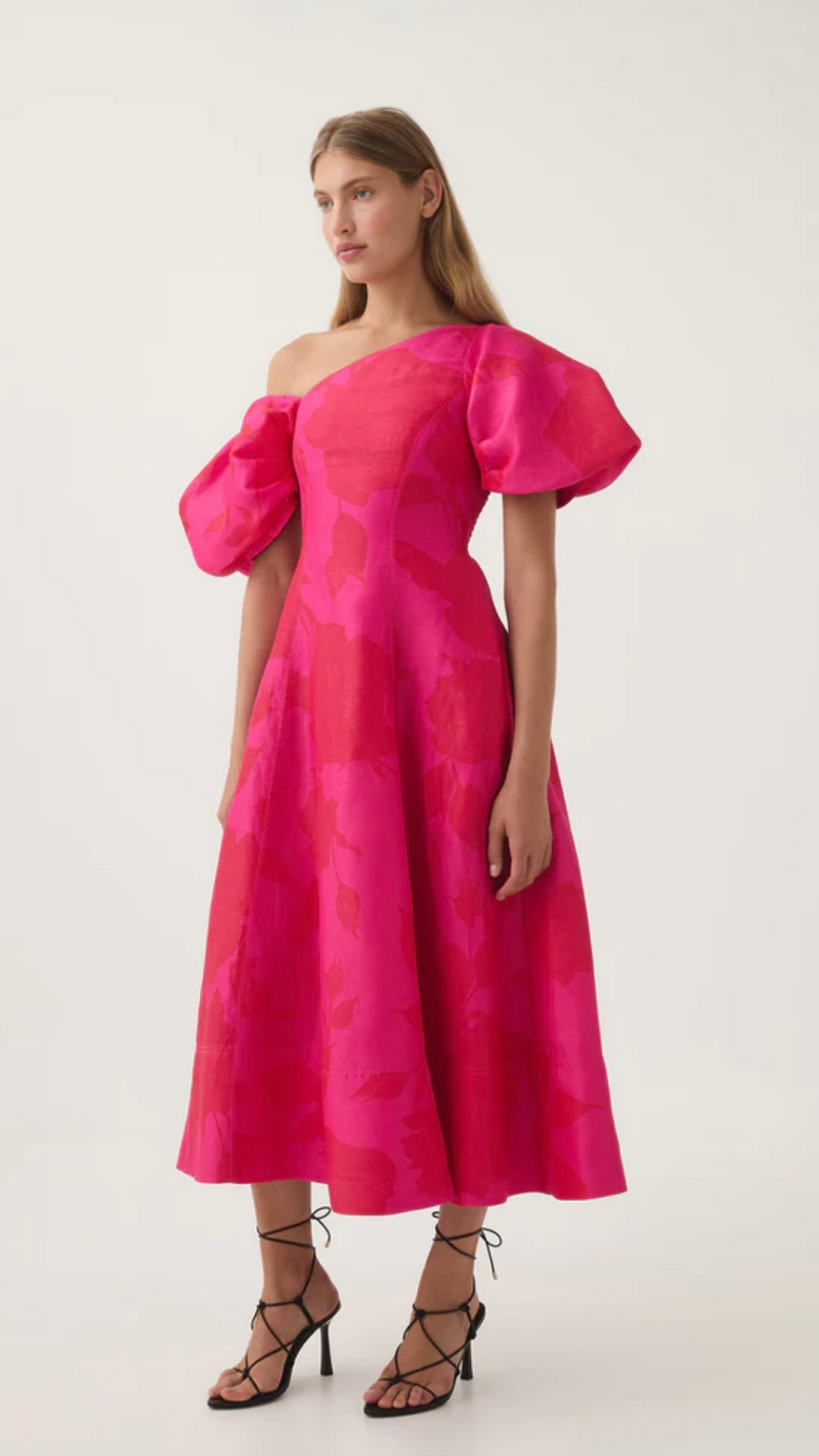 AJE Arista Tulip Sleeve Midi Dress photo 2