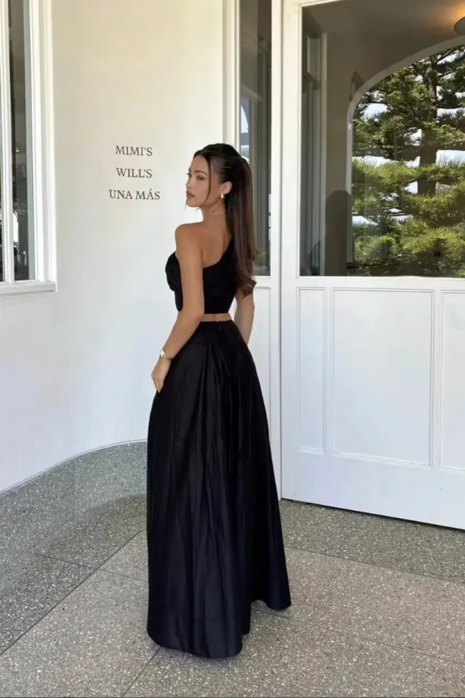 Aje Clarity top and Oakleigh Maxi Skirt set black Size 8 photo 2