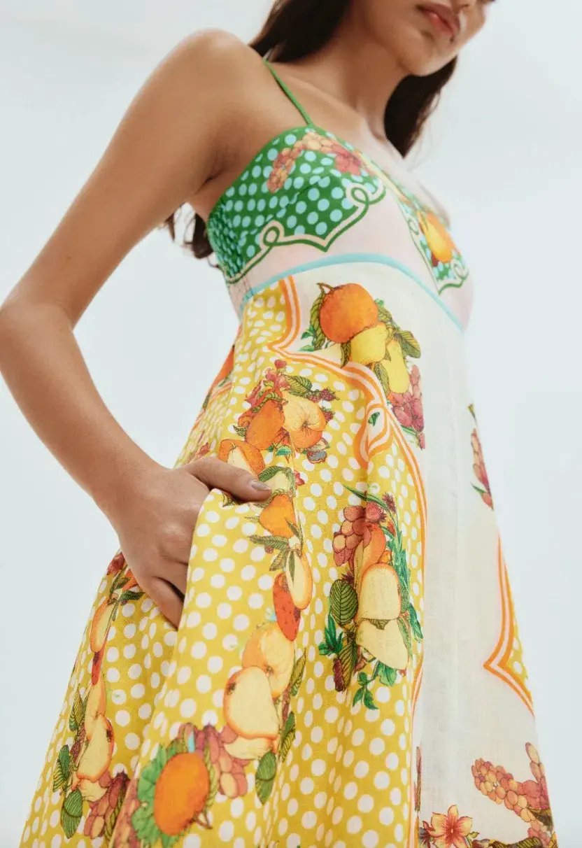 Alemais Lemonis Midi Sundress Multi Size AU 12 photo 3