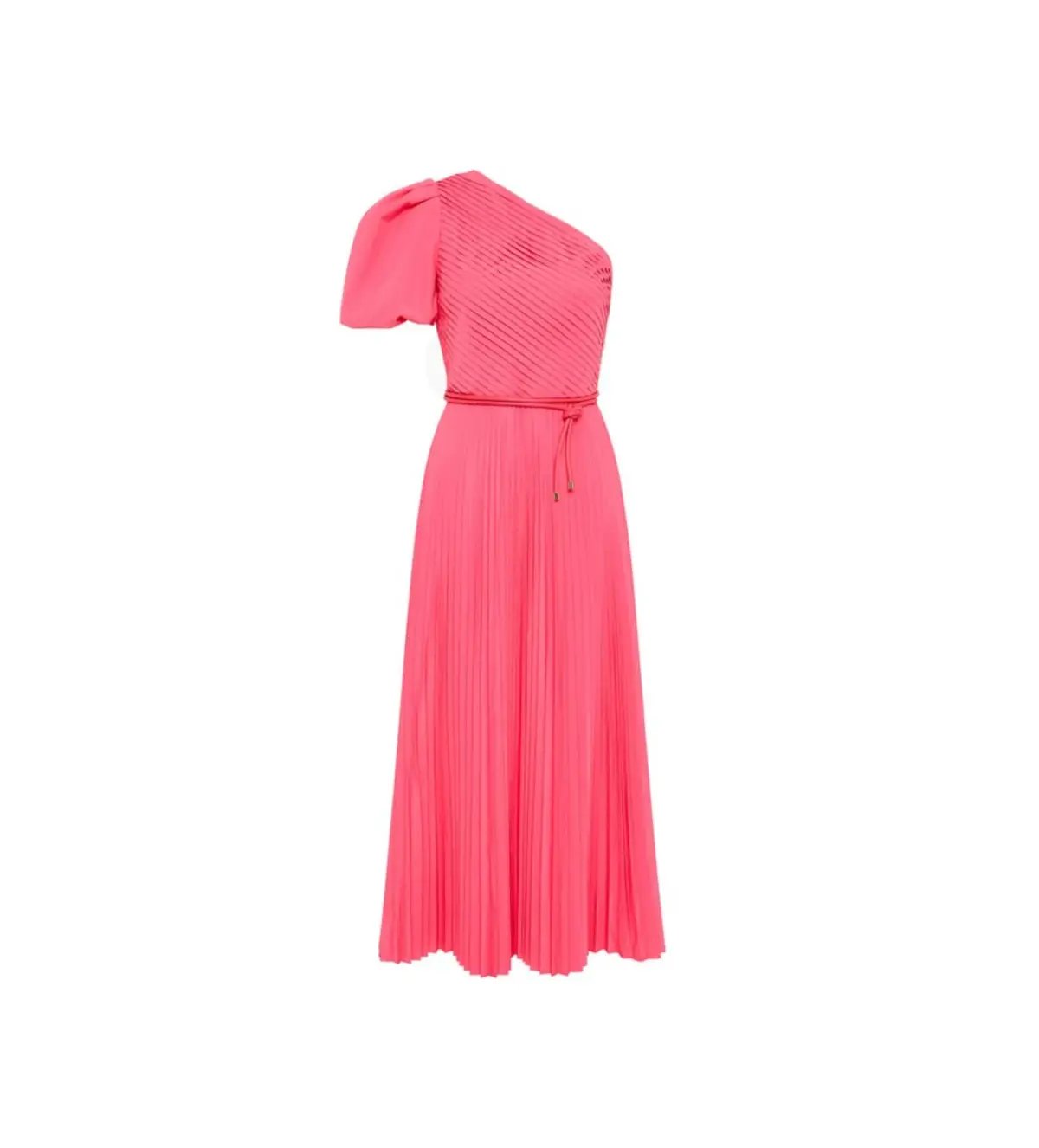 Rebecca Vallance Rosa One Shoulder Midi Dress Pink Size 8 photo 3