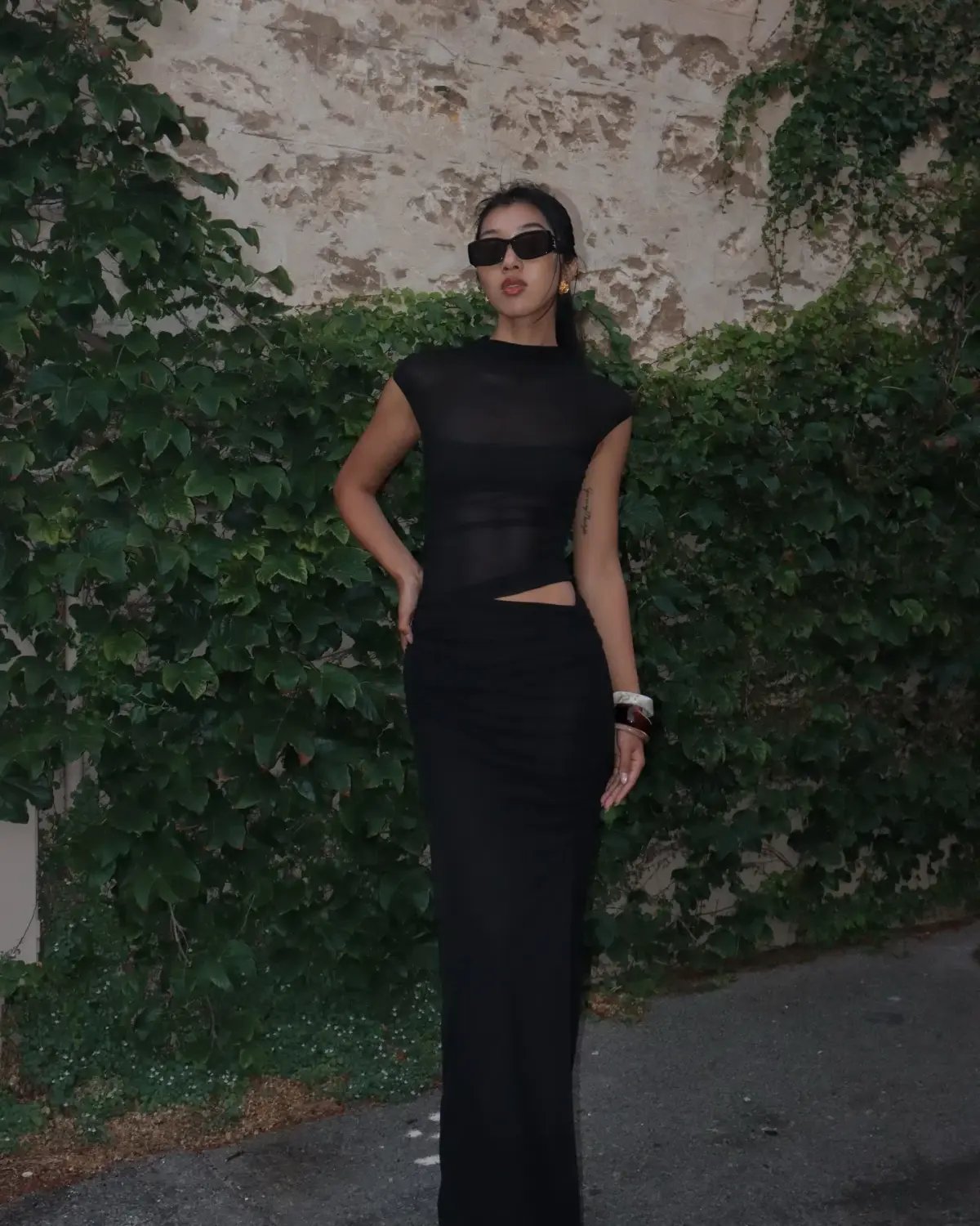 Benni Milo Mesh Maxi Dress Size 8 photo 2